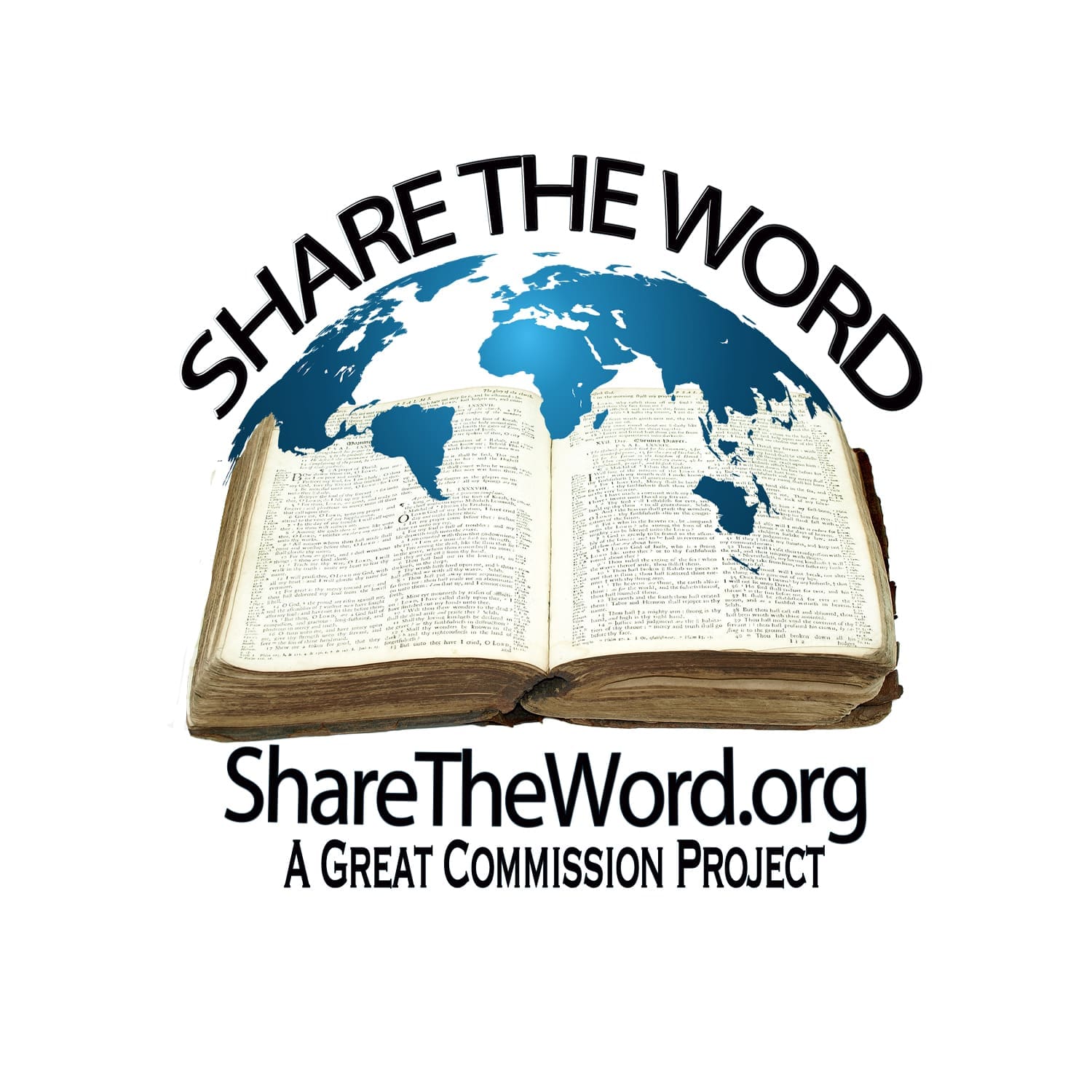 ShareTheWordLogoBWLetters